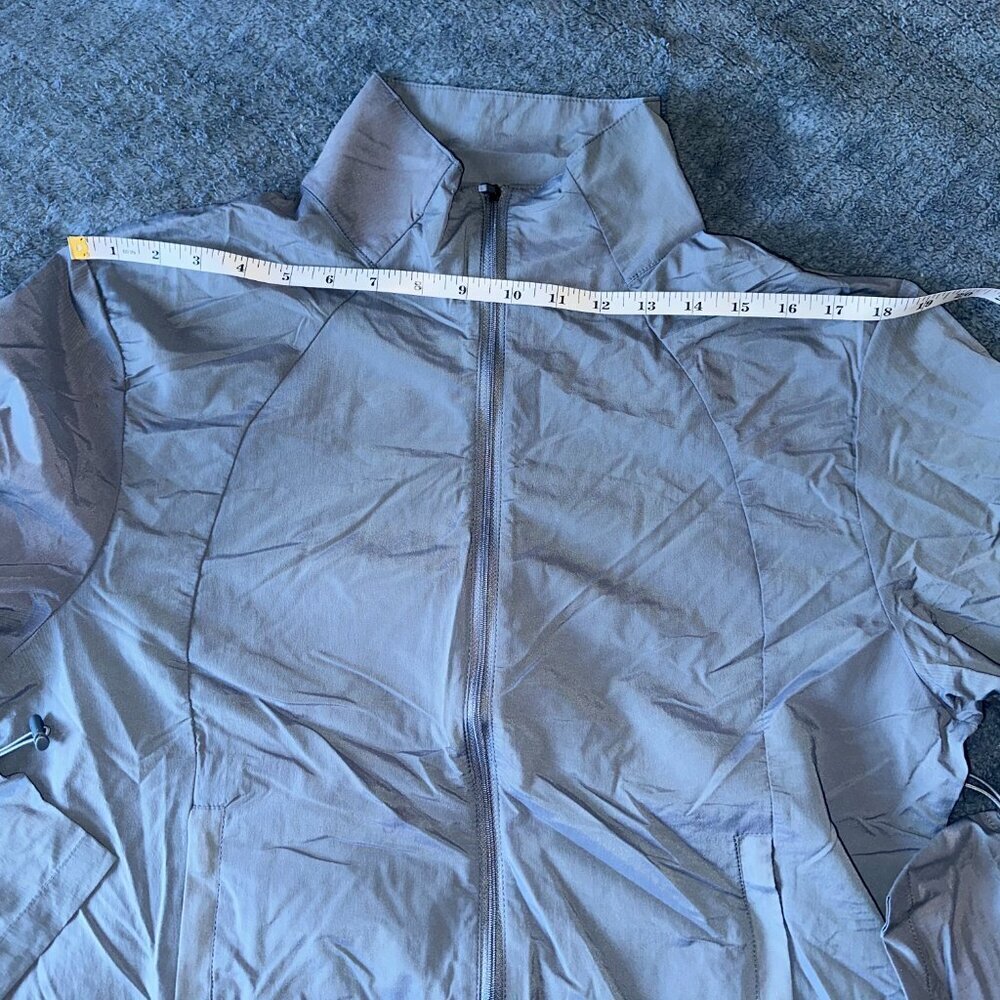 Zyia Active Blue Windbreaker Cropped Women Large - Picture 7 of 9